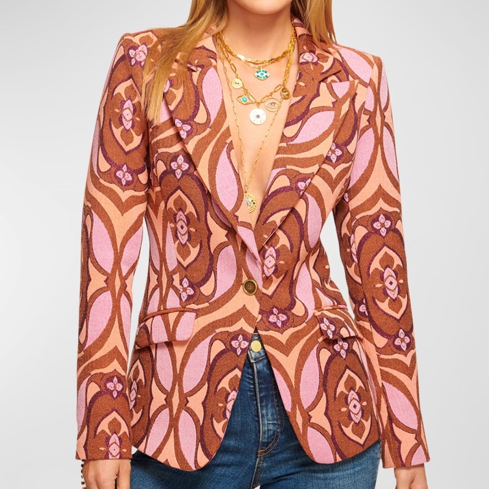 Ramy Brook Elvira print blazer